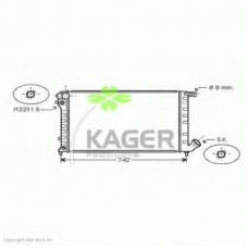 31-1803 KAGER Радиатор, охлаждение двигателя