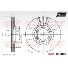 855009.6880 MAXTECH Тормозной диск