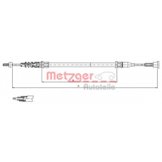 11.5768 METZGER Трос, стояночная тормозная система