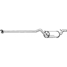 286-605 BOSAL Средний глушитель выхлопных газов