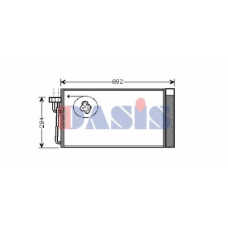 052008N AKS DASIS Конденсатор, кондиционер