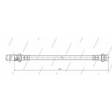 M370I09 NPS Тормозной шланг