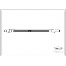 19032178 CORTECO Тормозной шланг