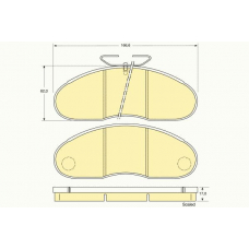 6109483 GIRLING Комплект тормозных колодок, дисковый тормоз