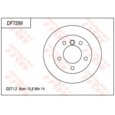 DF7299 TRW Тормозной диск