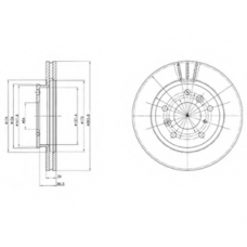 BG2547 DELPHI Тормозной диск