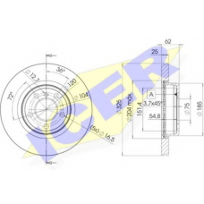 78BD2217-2 ICER Тормозной диск