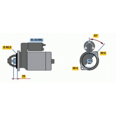 0 986 020 360 BOSCH Стартер