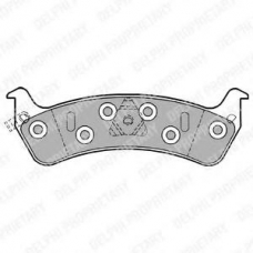 LP1184 DELPHI Комплект тормозных колодок, дисковый тормоз