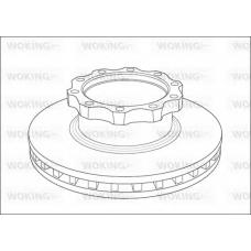 NSA1039.20 WOKING Тормозной диск
