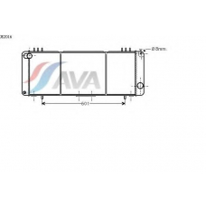 JE2016 AVA Радиатор, охлаждение двигателя