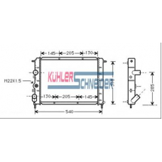 0915601 KUHLER SCHNEIDER Радиатор, охлаждение двигател