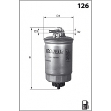 ELG5270 MECAFILTER Топливный фильтр