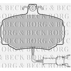 BBP1333 BORG & BECK Комплект тормозных колодок, дисковый тормоз