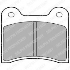 LP63 DELPHI Комплект тормозных колодок, дисковый тормоз