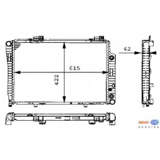 8MK 376 711-194 HELLA Радиатор, охлаждение двигателя