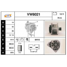 VW8021 SNRA Генератор