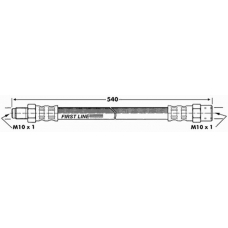 FBH6813 FIRST LINE Тормозной шланг