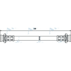 HOS3583 APEC Тормозной шланг