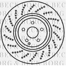 BBD5950S BORG & BECK Тормозной диск