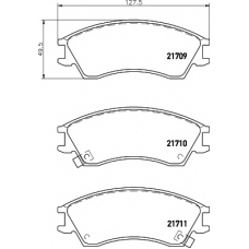 8DB 355 016-581 HELLA PAGID Комплект тормозных колодок, дисковый тормоз