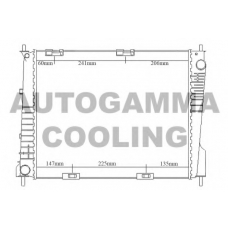 105264 AUTOGAMMA Радиатор, охлаждение двигателя
