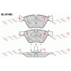 BL1874B2 FTE Комплект тормозных колодок, дисковый тормоз