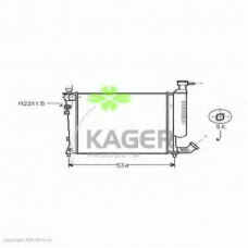 31-0157 KAGER Радиатор, охлаждение двигателя