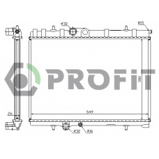 PR 0521A1 PROFIT Радиатор, охлаждение двигателя