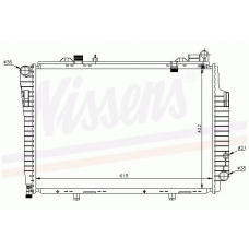 62765 NISSENS Радиатор, охлаждение двигателя
