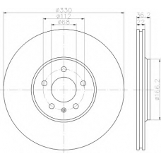 8DD 355 113-961 HELLA Тормозной диск