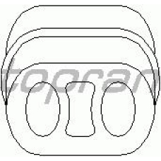 205 065 TOPRAN Кронштейн, глушитель