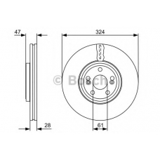 0 986 479 565 BOSCH Тормозной диск