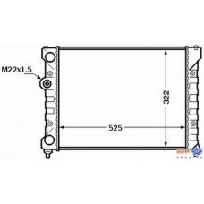 8MK 376 772-491 HELLA Радиатор, охлаждение двигателя