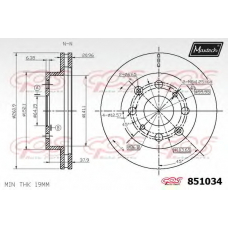 851034.6060 MAXTECH Тормозной диск