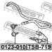 0123-010 FEBEST Тяга / стойка, стабилизатор