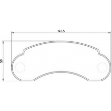363710209025 MAGNETI MARELLI Комплект тормозных колодок, дисковый тормоз