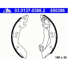 03.0137-0386.2 ATE Комплект тормозных колодок