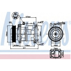 89097 NISSENS Компрессор, кондиционер