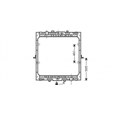 DF2004 AVA Радиатор, охлаждение двигателя