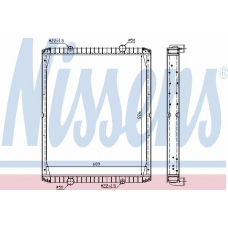63849A NISSENS Радиатор, охлаждение двигателя