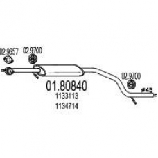 01.80840 MTS Средний глушитель выхлопных газов