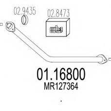 01.16800 MTS Труба выхлопного газа