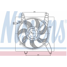 85364 NISSENS Вентилятор, охлаждение двигателя