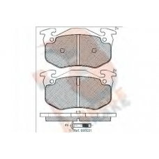 RB0929 R BRAKE Комплект тормозных колодок, дисковый тормоз