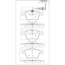 FBP4018 FI.BA Комплект тормозных колодок, дисковый тормоз