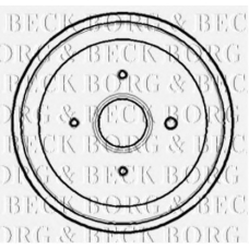 BBR7169 BORG & BECK Тормозной барабан