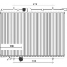 350213882000 MAGNETI MARELLI Радиатор, охлаждение двигателя