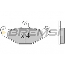 BP2553 BREMSI Комплект тормозных колодок, дисковый тормоз