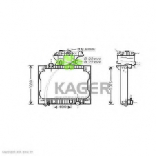 31-2639 KAGER Радиатор, охлаждение двигателя